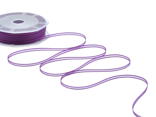 velo bordi raso 3 mm ciclamino scuro