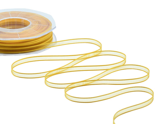 velo bordi raso 6 mm giallo sole