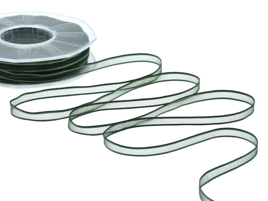 velo bordi raso 6 mm verde inglese