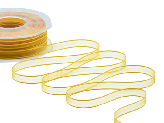 velo bordi raso 10 mm giallo sole