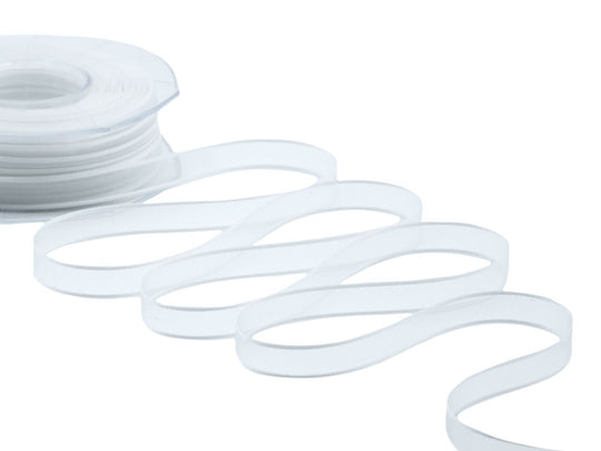 velo bordi raso 10 mm bianco naturale