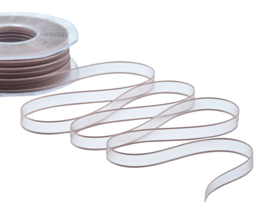 velo bordi raso 10 mm cipria scuro