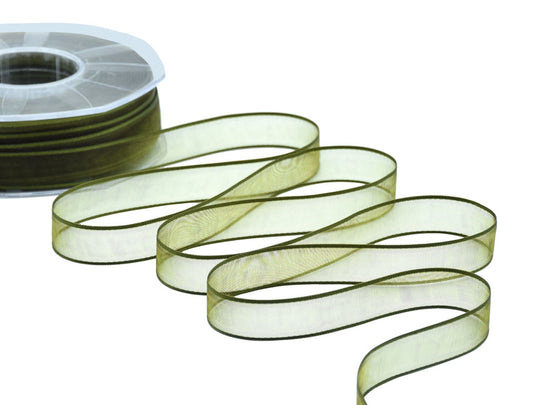 velo bordi raso 15 mm verde muschio