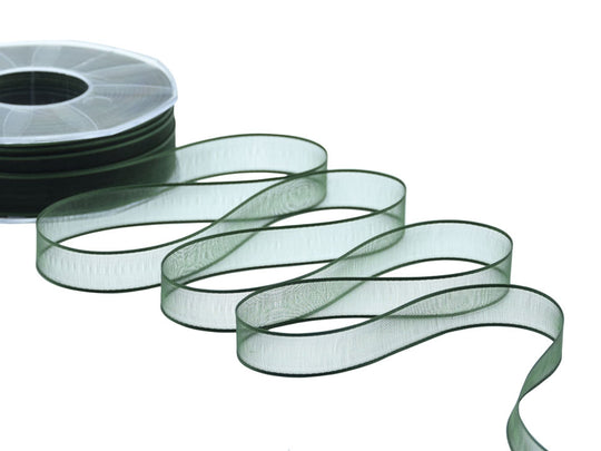 velo bordi raso 15 mm verde inglese