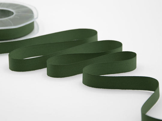 gros grain 15 mm verde inglese