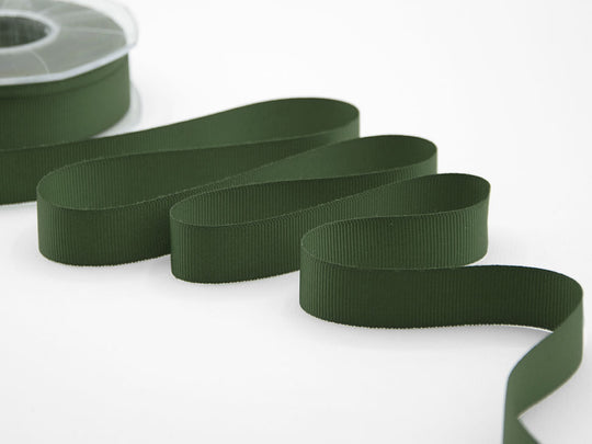 gros grain 20 mm verde inglese