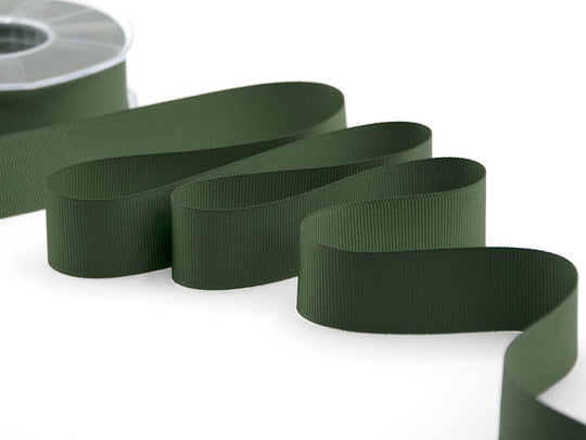 gros grain 30 mm verde inglese