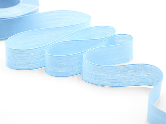 velo cotone resinato 25 mm azzurro baby