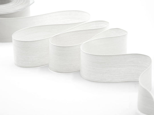 velo cotone resinato 40 mm bianco ottico