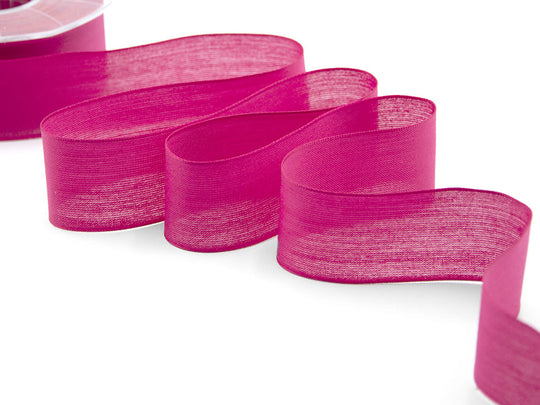 velo cotone resinato 40 mm fuxia peonia
