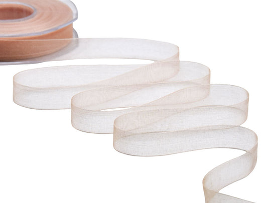 organza 15 mm albicocca chiaro
