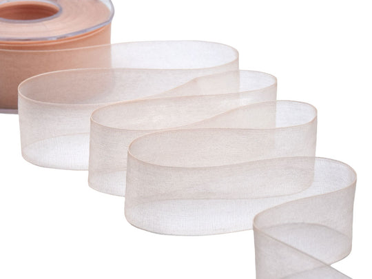 organza 40 mm albicocca chiaro