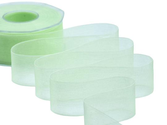 organza 40 mm verde mela chiaro