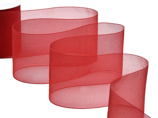 organza 70 mm rosso