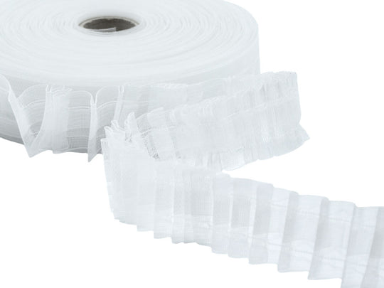 Ruban Fronceur Transparent 1 Poche 2 Cordes 30mm