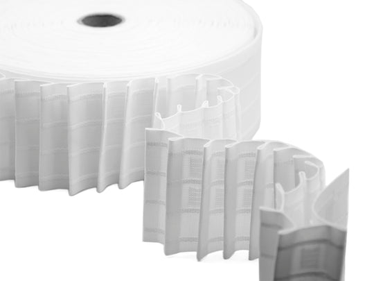 Ruban Fronceur 2 Poches 4 Cordes 80mm