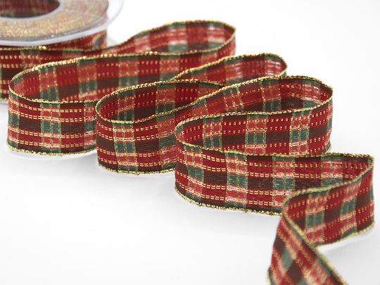 Scottish Lurex 15 mm red