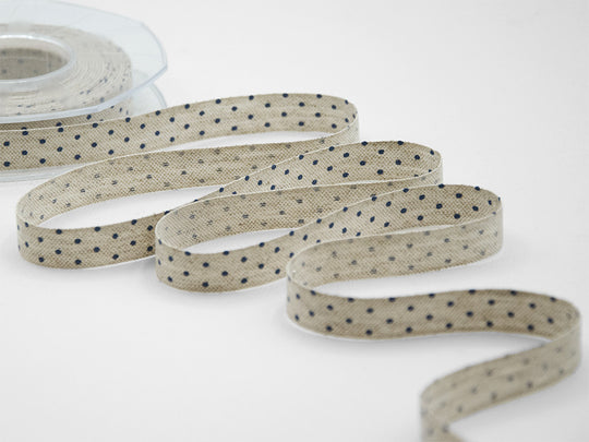 16 mm de linge de lin canapé Serig.pois bleu foncé