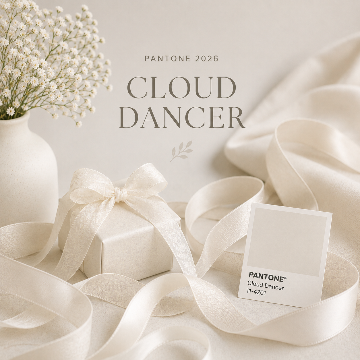 Tendenze colore dell’anno: Pantone 2026 Cloud Dancer