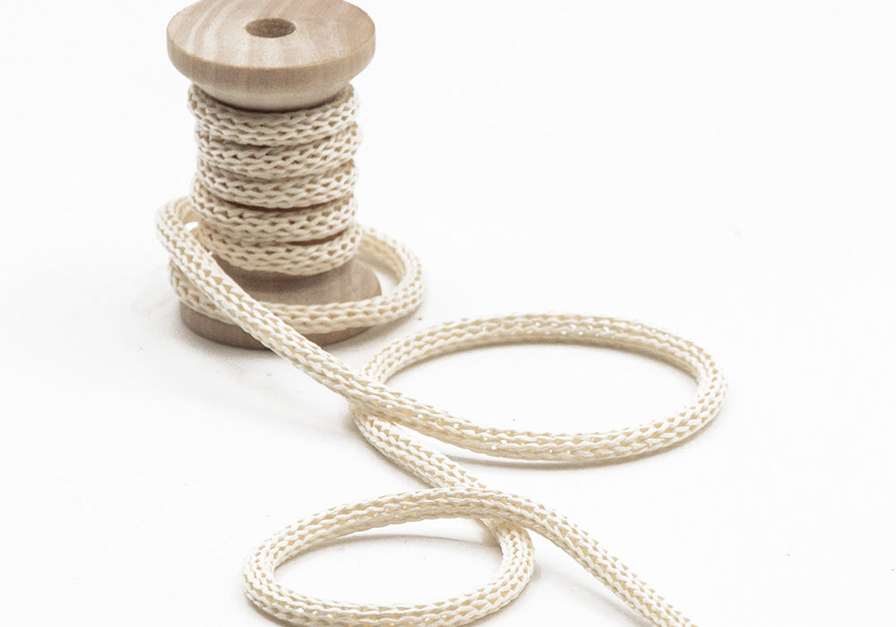 cordoncino di carta 4 mm bianco naturale