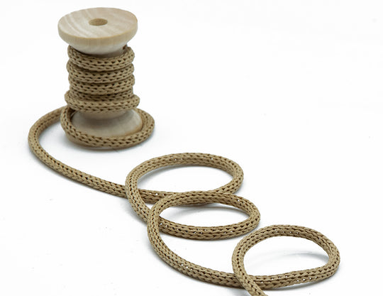 cordoncino di carta 4 mm beige