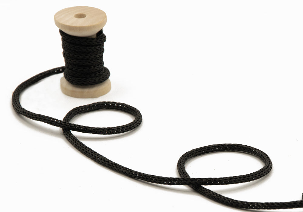 cordoncino di carta 4 mm nero