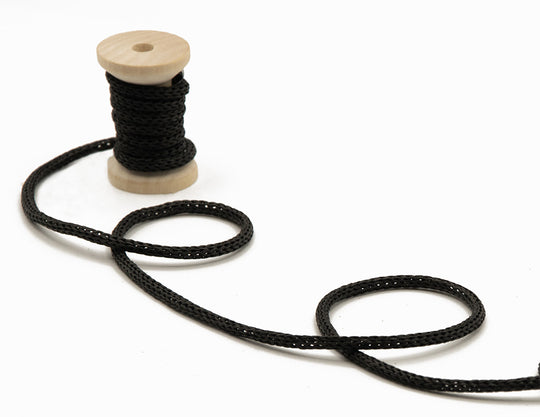 cordoncino di carta 4 mm nero