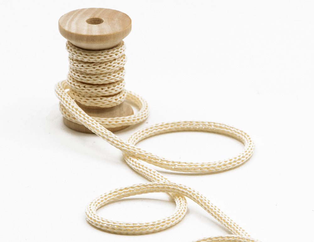 cordoncino di carta 4 mm avorio