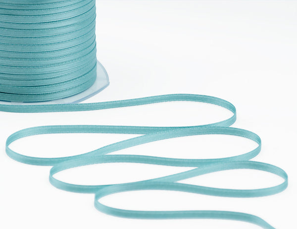 Doppio Raso 3mm blu salvia