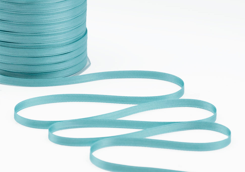 doppio raso 6 mm blu salvia
