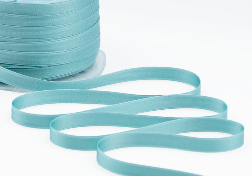 doppio raso 10 mm blu salvia