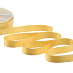 doppio raso lamè 16 mm giallo oro