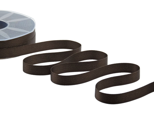 doppio raso lamè 16 mm cacao