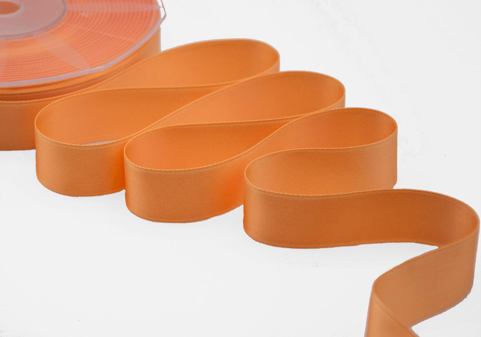 doppio raso 25 mm arancio becco d'oca