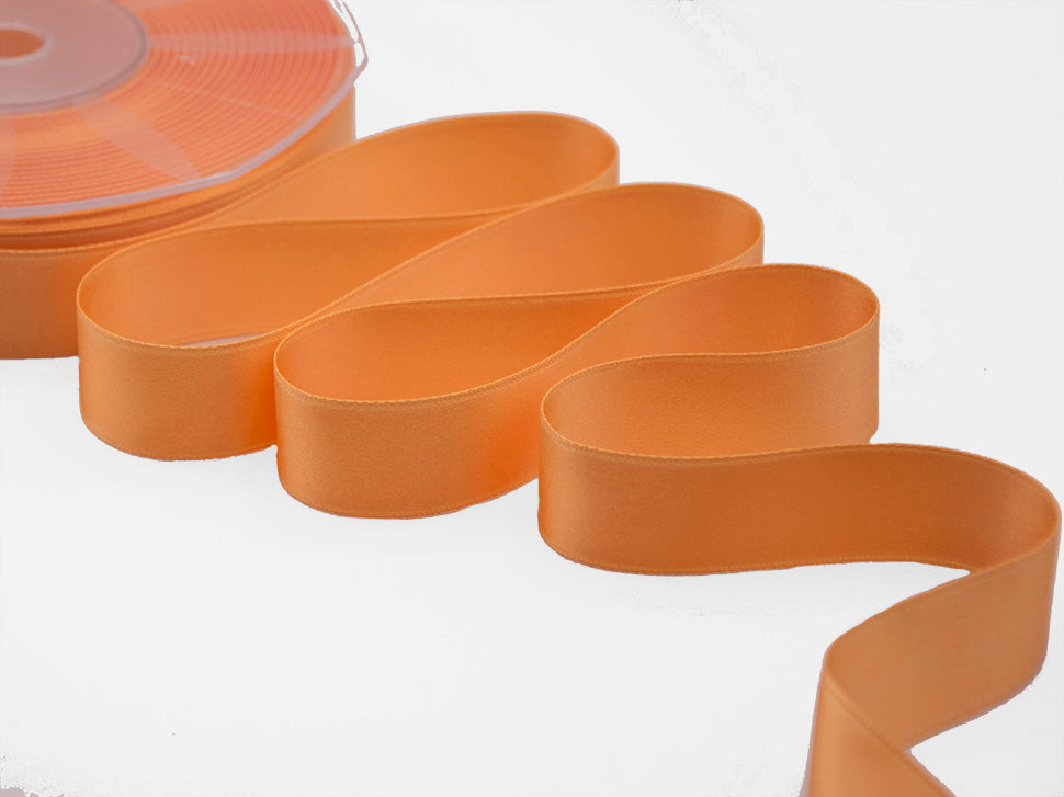 doppio raso 25 mm arancio becco d'oca