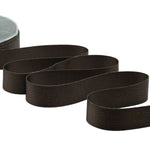 doppio raso lamè 25 mm cacao