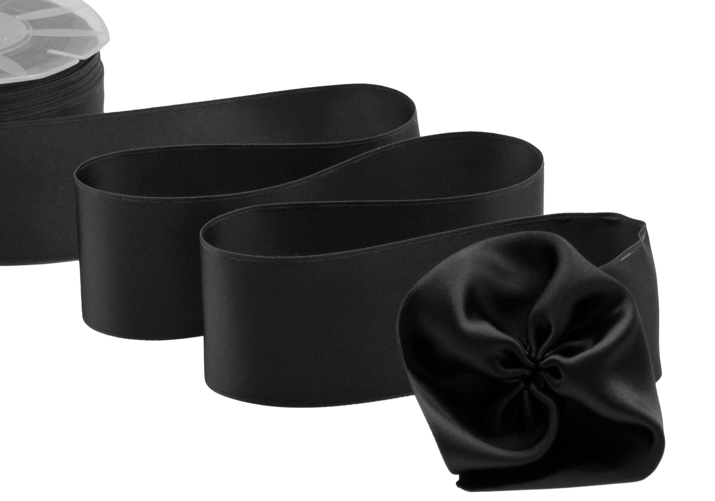 doppio raso tirante laterale 40 mm nero