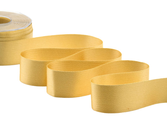 doppio raso lamè 40 mm giallo oro