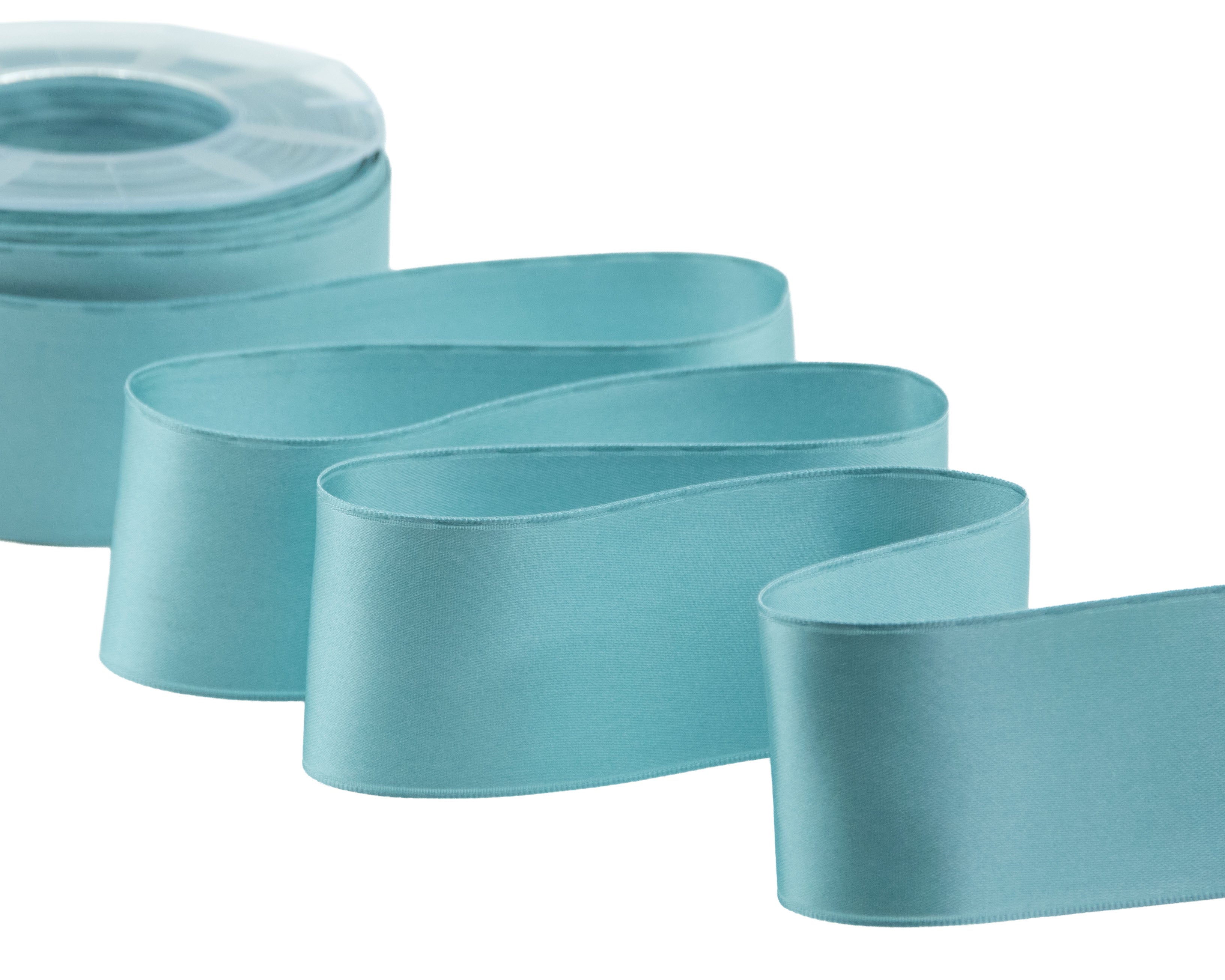 doppio raso tirante laterale 48 mm blu salvia