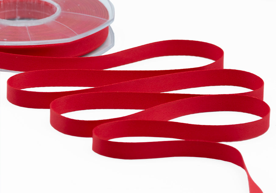 raso seta 10 mm rosso