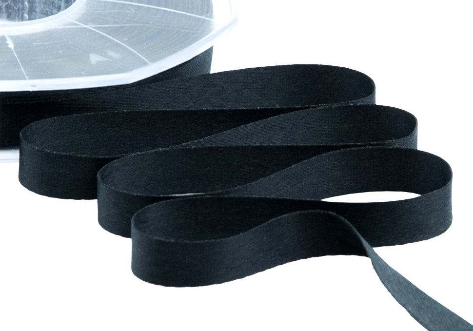 raso seta 10 mm nero