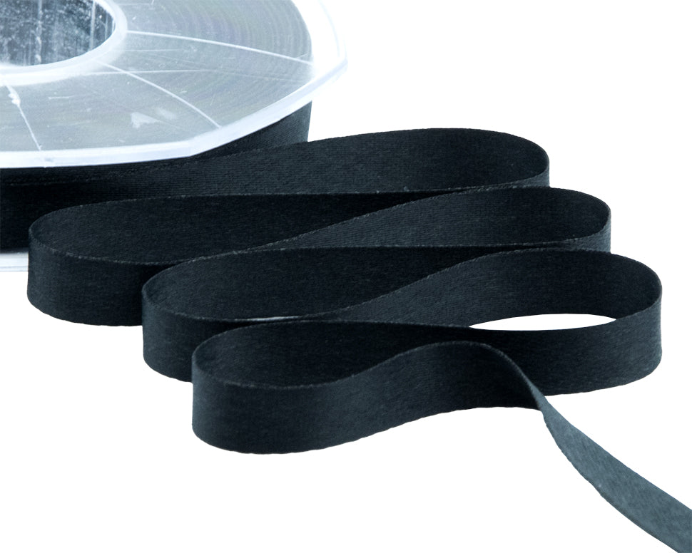 raso seta 10 mm nero
