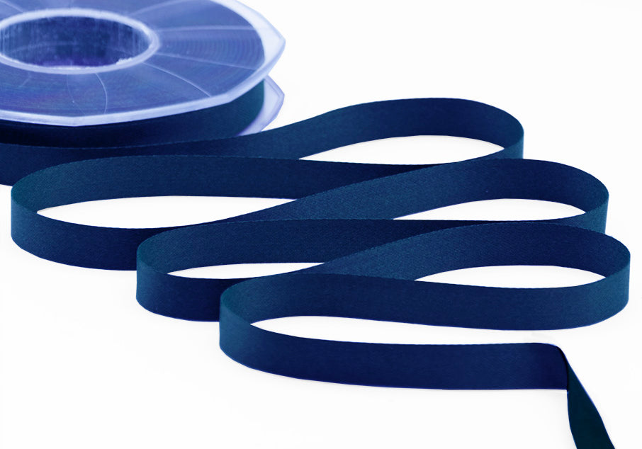 raso seta 10 mm blu scuro