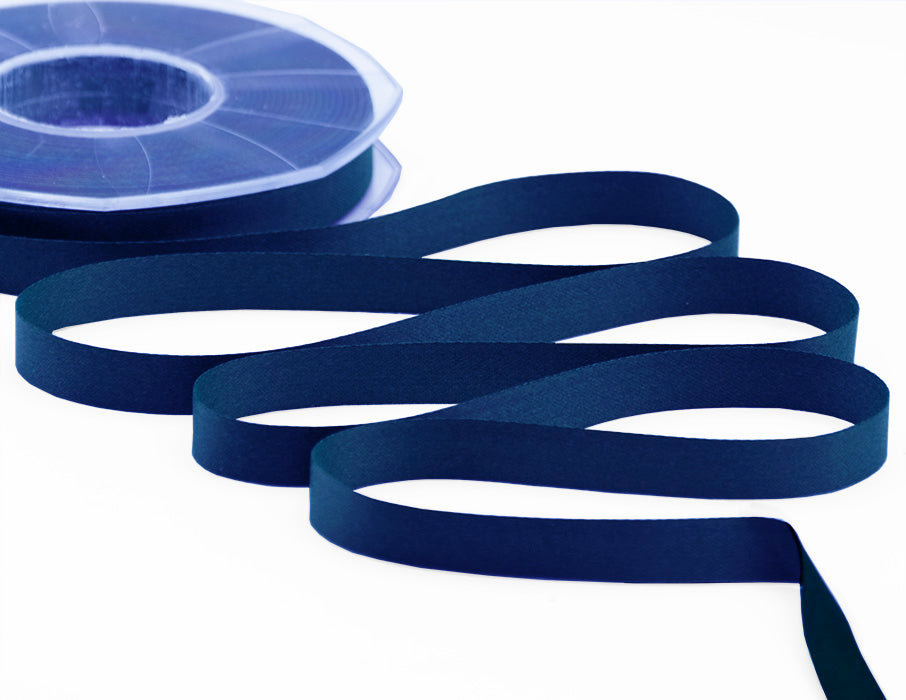 raso seta 10 mm blu scuro