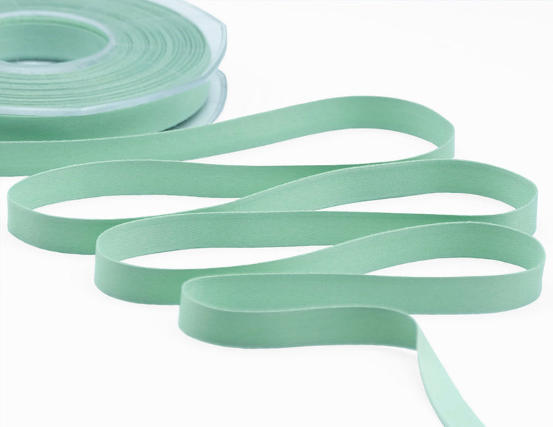 Raso Seta 10 mm Verde Mare