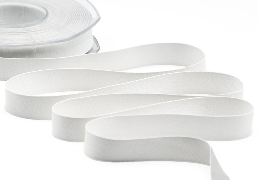 raso seta 15 mm bianco ottico