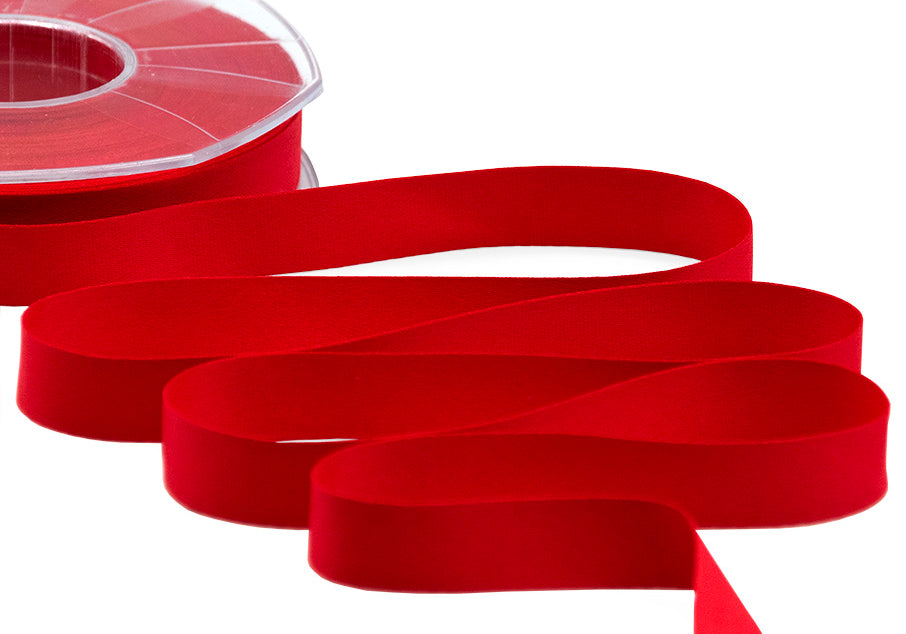 raso seta 15 mm rosso