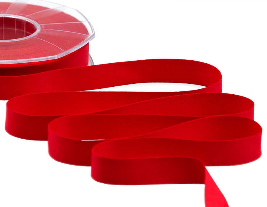raso seta 15 mm rosso