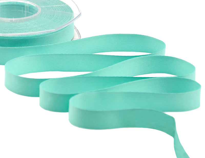 Raso Seta 15 mm Verde Acqua Marina