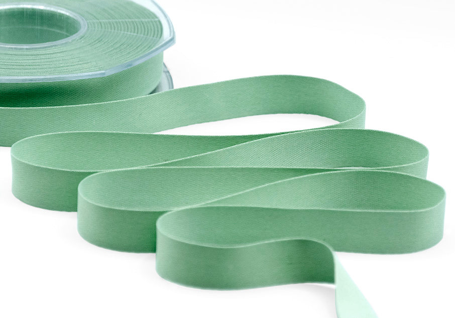 raso seta 15 mm verde mare